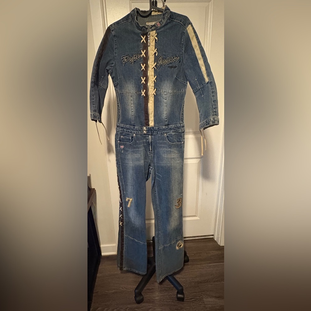 Pepe Jeans Blue Denim Overalls